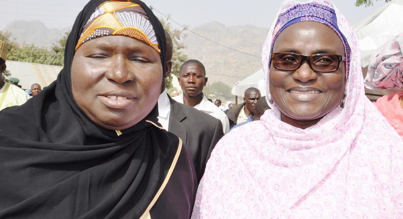 Bauchi State First Lady, Hadiza Abubakar (left)