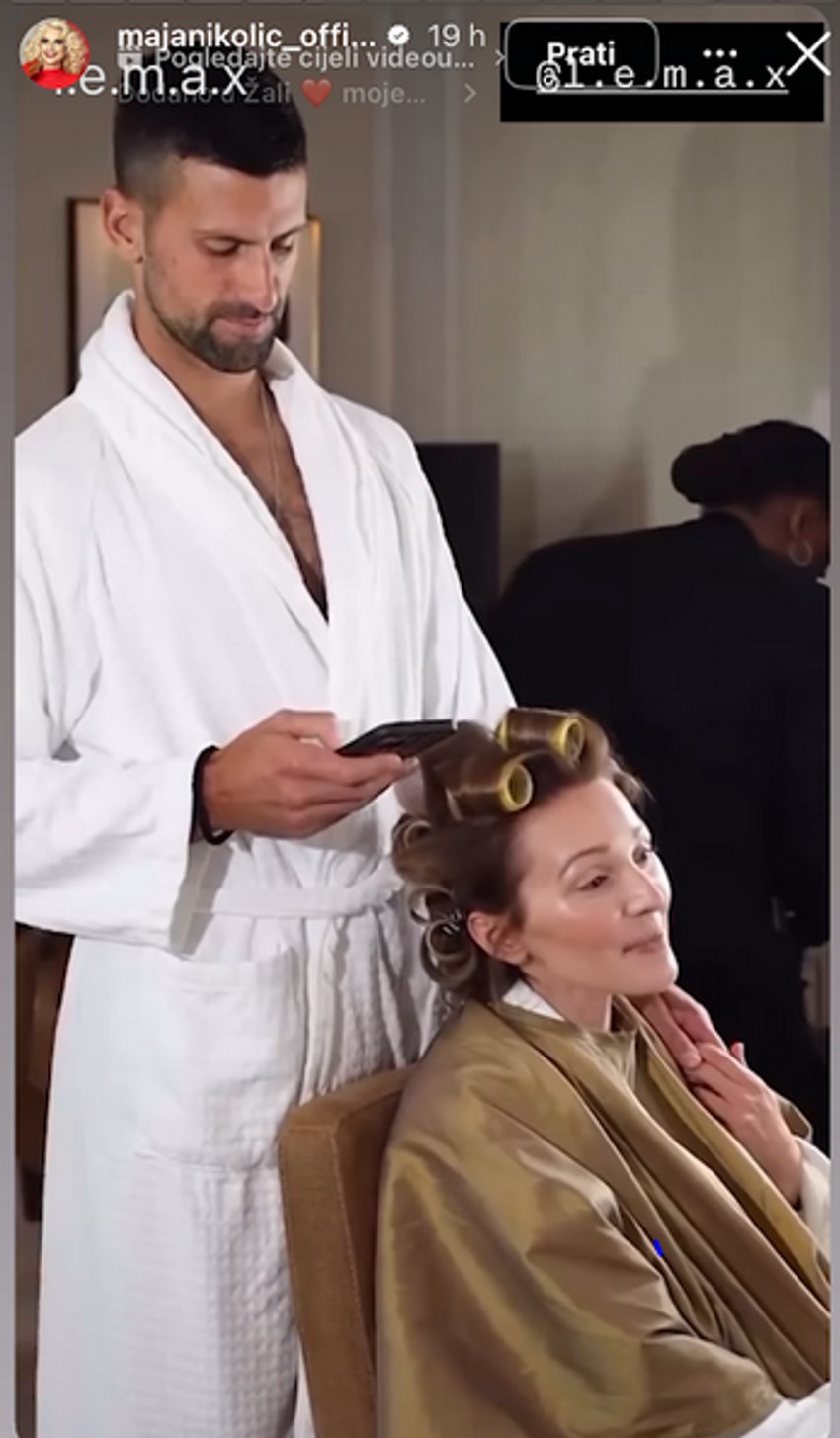 Maja Nikoilić podelila snimak Novaka Đokovića