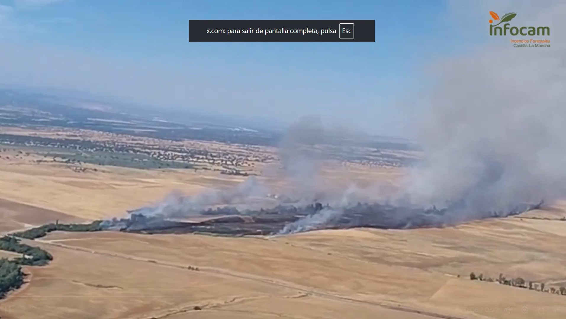 Incendio Maqueda: 7 medios aéreos combaten fuego Nivel 1