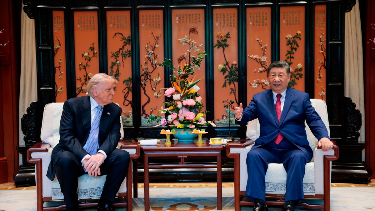 Donald Tramp i Si Đinping u kompleksu Džongnanhai