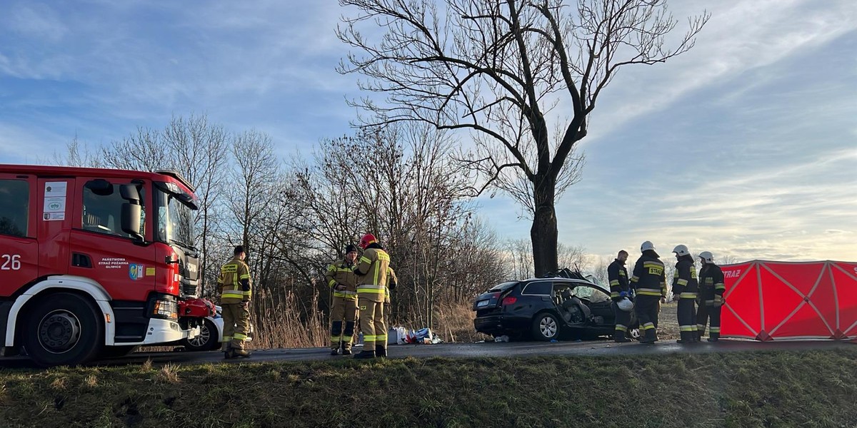 Tragiczny wypadek w Żernicy. Zginęło trzech Ukraińców. 