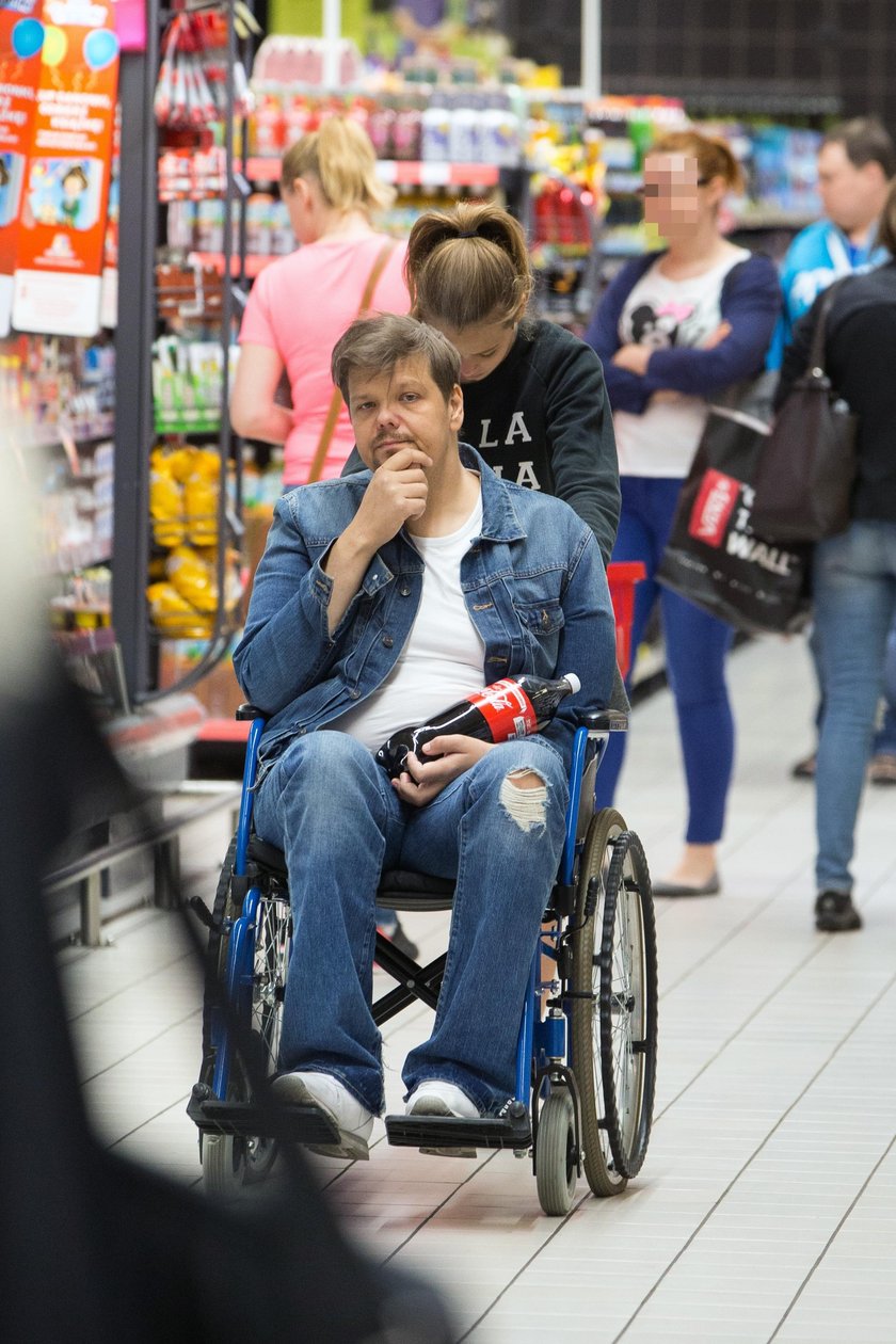 Michał Figurski na zakupach z córką Sonią