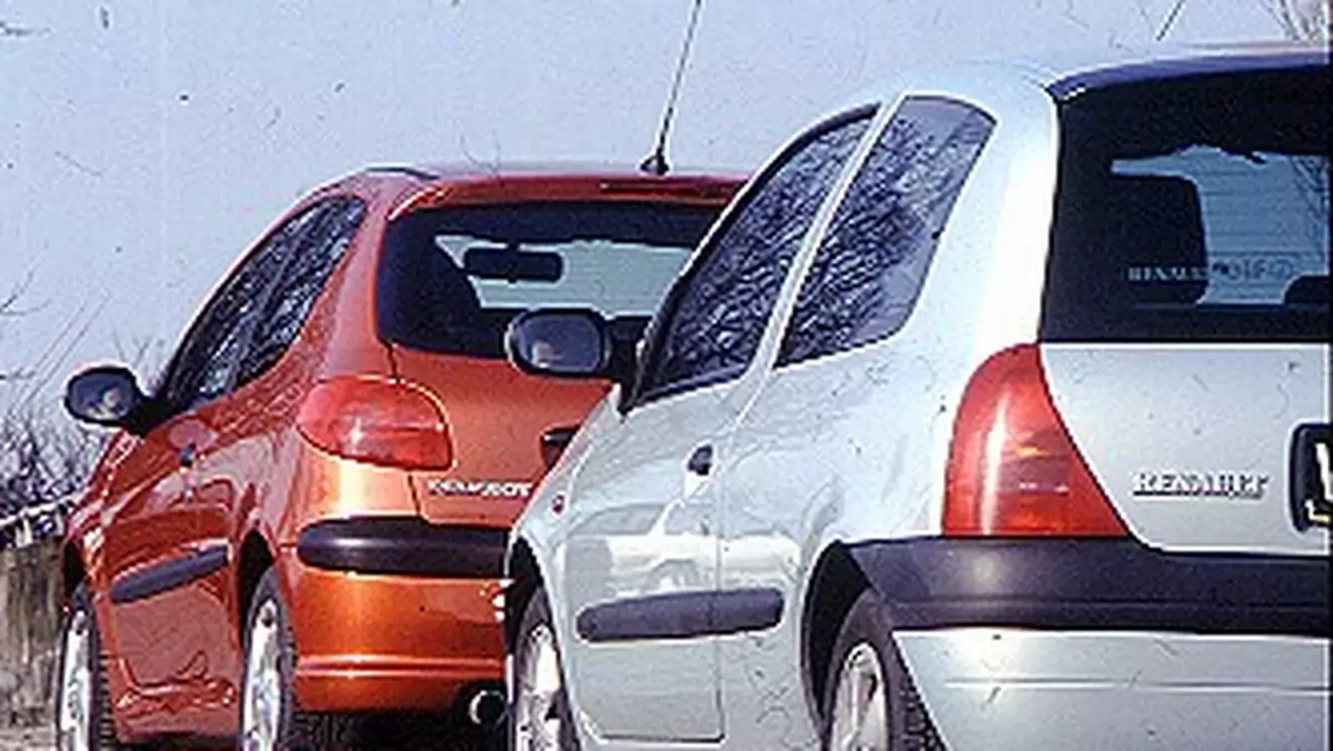 Peugeot 206 1.6 16V XS, Renault Clio 1.6 16V - Nie tylko na zakupy...