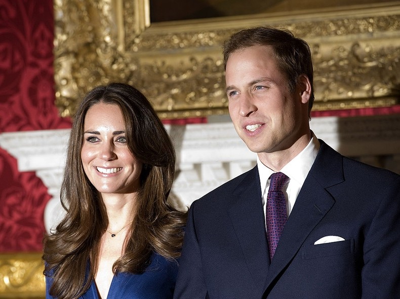 Prince William and Kate Middleton officially announce their engagement at St James's Palace on November 16, 2010 in London, England. 