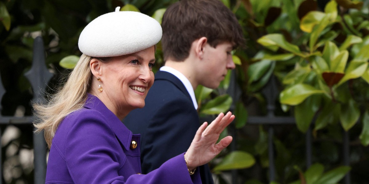 Britain's Royals attend the Easter Matins Service at St. George's Chapel, Windsor Castle