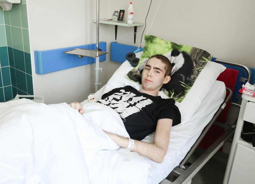 Konrad w szpitalu w Warszawie