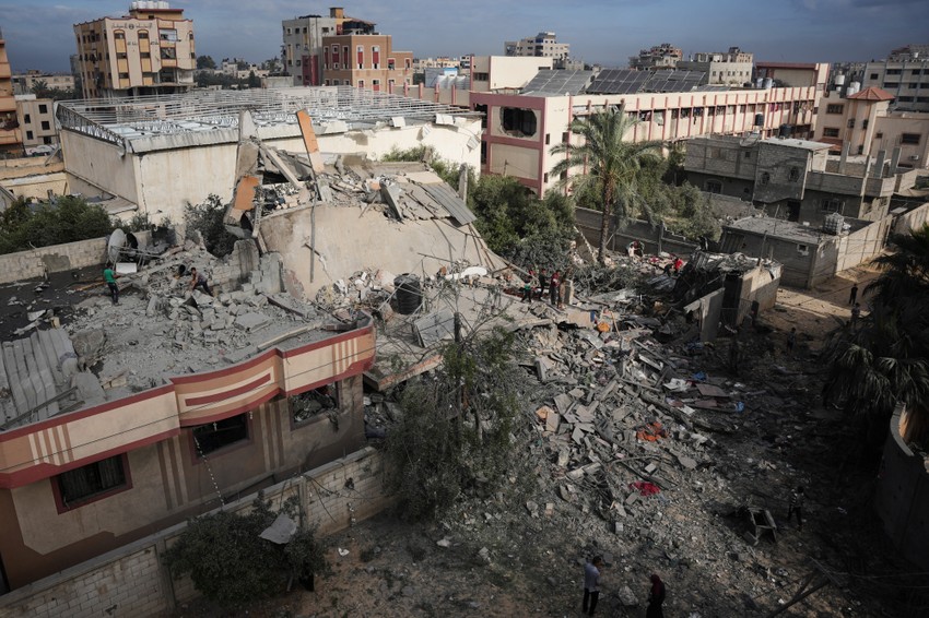 Ruševine kuće porodice Abu Dala nakon izraelskog napada u Nusejratu 29. oktobra