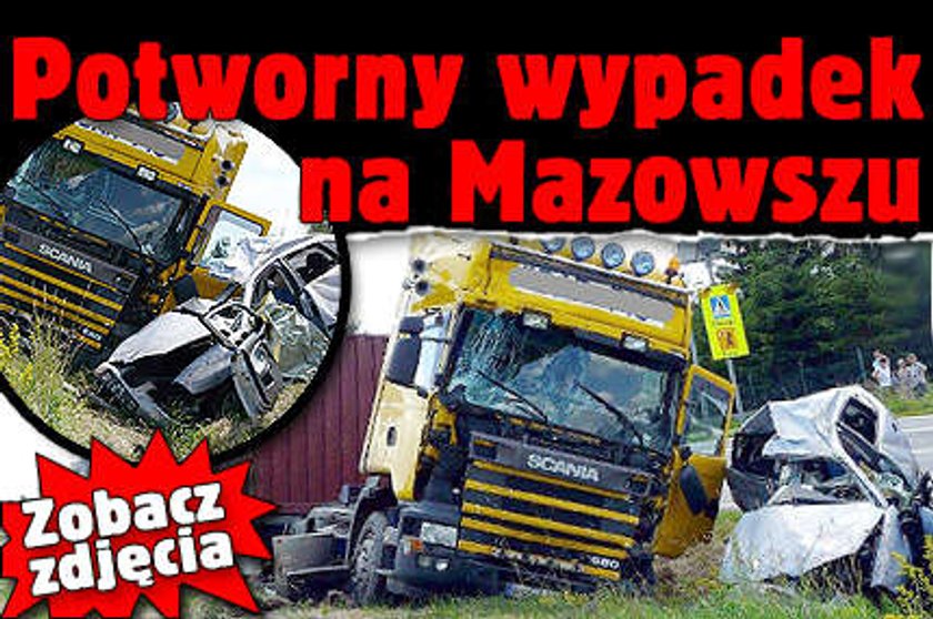 Potworny wypadek na Mazowszu. Zobacz zdjęcia