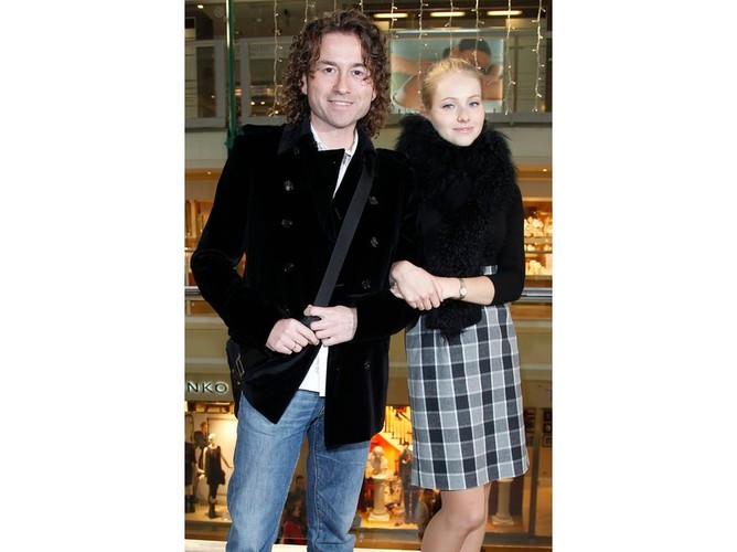 Piotr Rubik i Agata Rubik na pokazie Ochnik