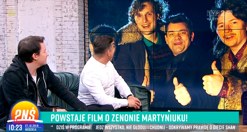 Zenon Martyniuk i Jakub Zając w programie "Pytanie na śniadanie"