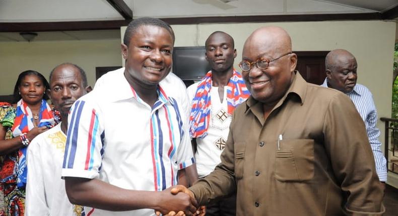 Elvis Donkoh MP for Abura Asebu Kwamankese with Nana Addo
