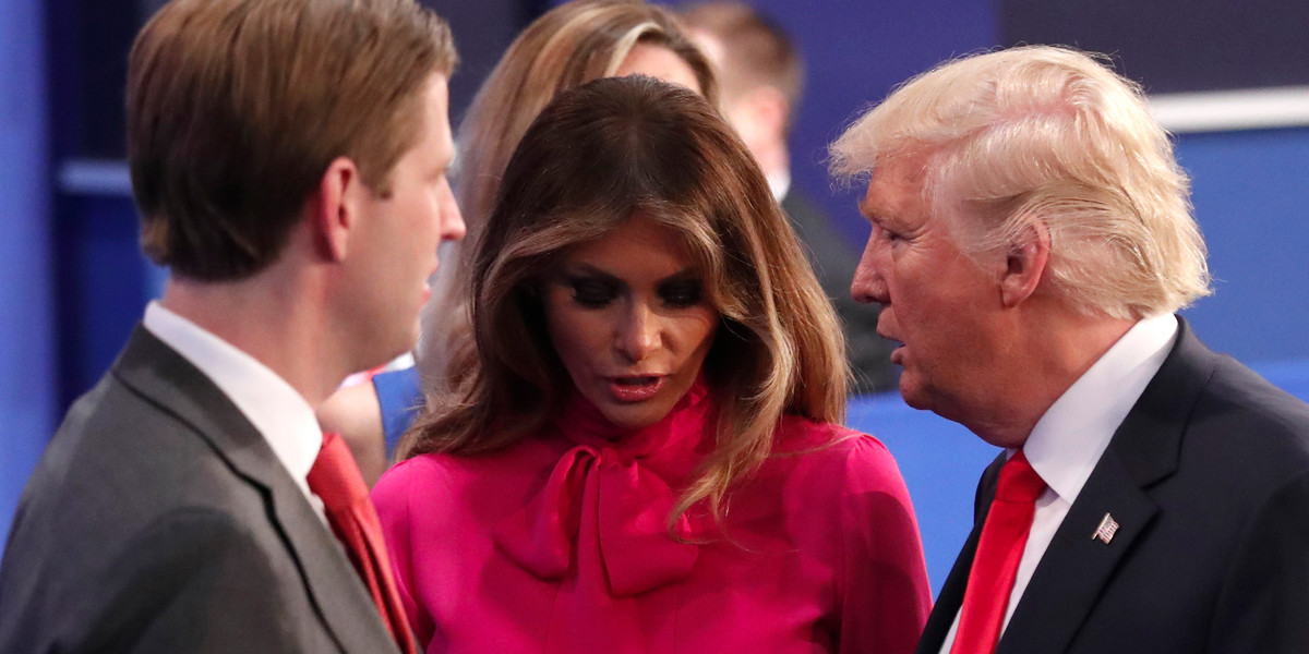 People are wondering if there's a hidden meaning in the blouse Melania Trump wore to the debate