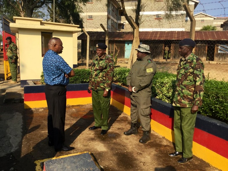 DCI boss George Kinoti during a recent visit to the ASTU Training School (Twitter) 