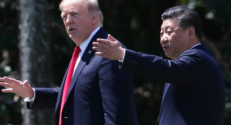 Donald Trump and Xi Jinping.