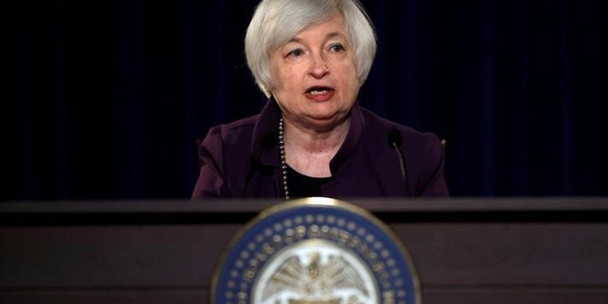 Federal Reserve Chair Janet Yellen attends a news conference after chairing the second day of a two-day meeting of the Federal Open Market Committee to set interest rates in Washington