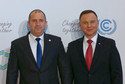 Prezydent Bułgarii Rumen Radew i prezydent Polski Andrzej Duda