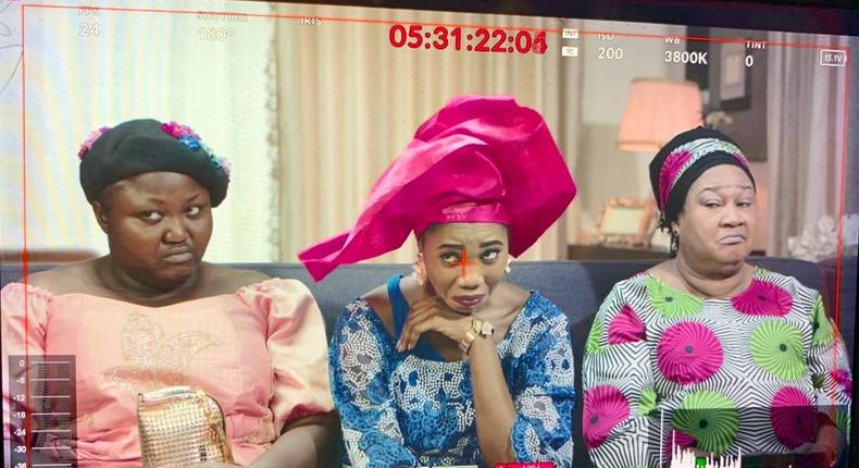 Cast of 'Progressive Tailors Club' directed by Biodun Stephen [Instagram/@niyi_akinmolayan]