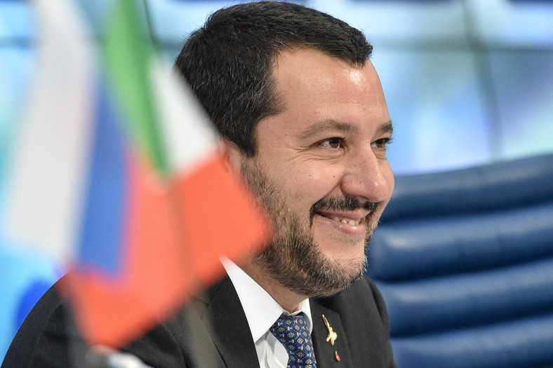 Matteo Salvini w Moskwie, 2018 r.