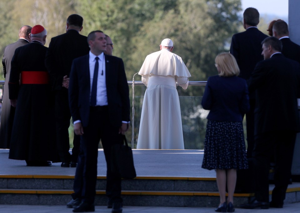 Papież Franciszek w Łagiewnikach