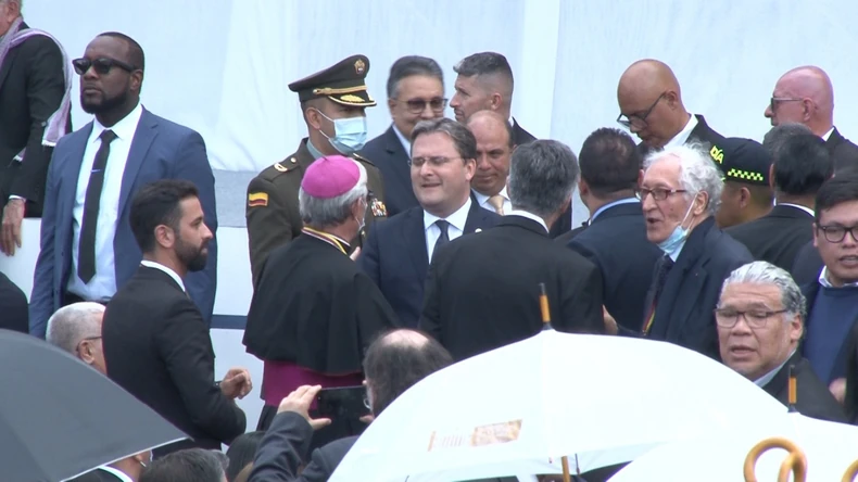 Nikola Selaković na inauguraciji predsednika Petra u Bogoti