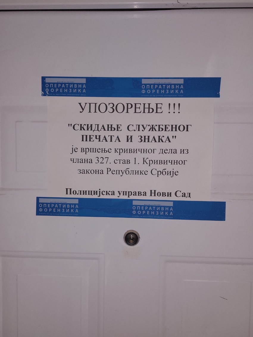 Zapečaćen stan u kojem se dogodio napad