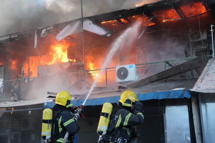 Požar, Kineski tržni centar, Novi Beograd, Blok 70
