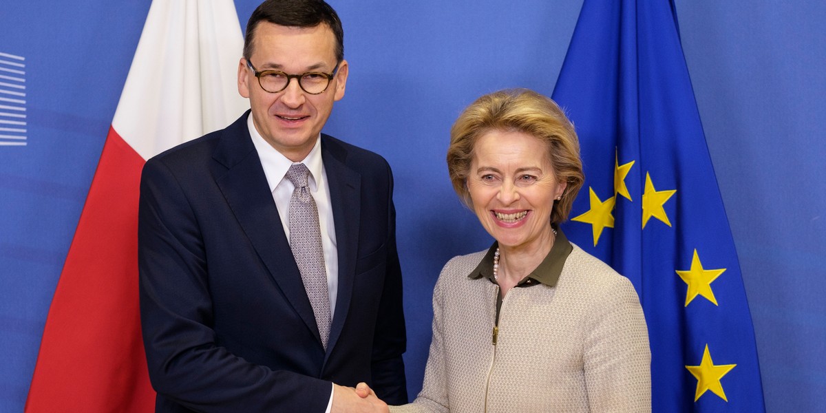 Porozumienie ws. KPO wydaje się być coraz bliżej (na zdjęciu Mateusz Morawiecki i Ursula von der Leyen w Brukseli).