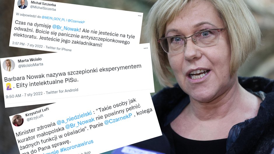 Małopolska kurator oświaty Barbara Nowak stwierdziła w wywiadzie, że jest przeciwniczką obowiązkowych szczepień dla nauczycieli. Opozycja domaga się jej dymisji. (Zdjęcie ilustracyjne, twitter.com)