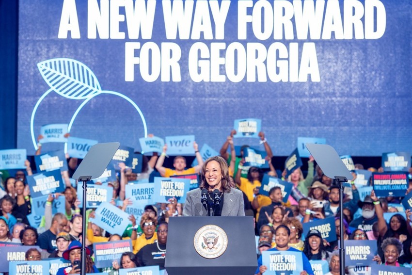 Kamala Haris na skupu u Atlanti, Džordžija, 19. oktobra