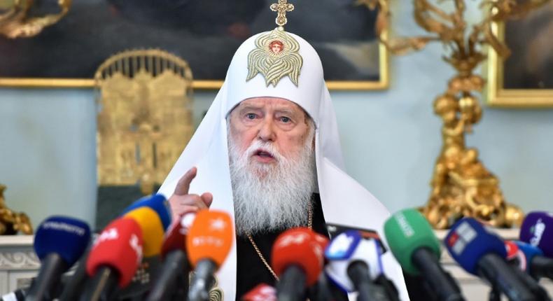 Honorary Patriarch Filaret, 90, accused the young head of the newly created united church of reneging on an agreement to share power