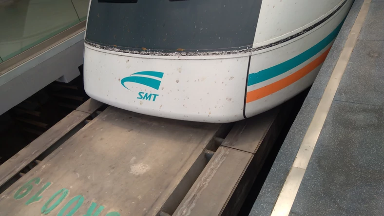Torowisko na linii Szanghaj Transrapid, wykonanej w technologii EMS