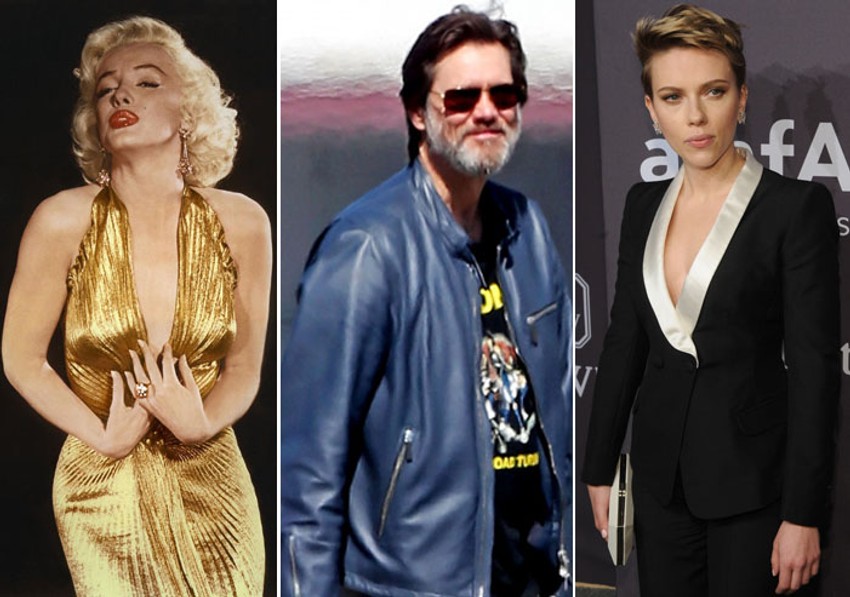 Merlin Monro, Džim Keri i Skarlet Johanson