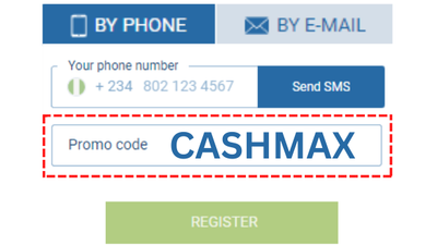 The promo code for 1xbet in Nigeria is CASHMAX.