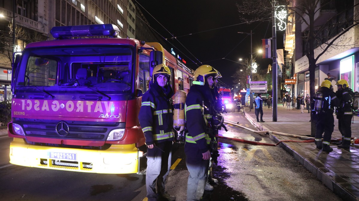 požar na Terazijama