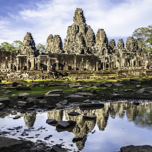 5. Świątynia Bayon, Siem Reap, Kambodża