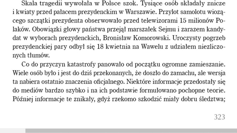 Fragment nowej części podręcznika do HiT autorstwa prof. Roszkowskiego (screen z witryny wydawnictwa Biały Kruk)