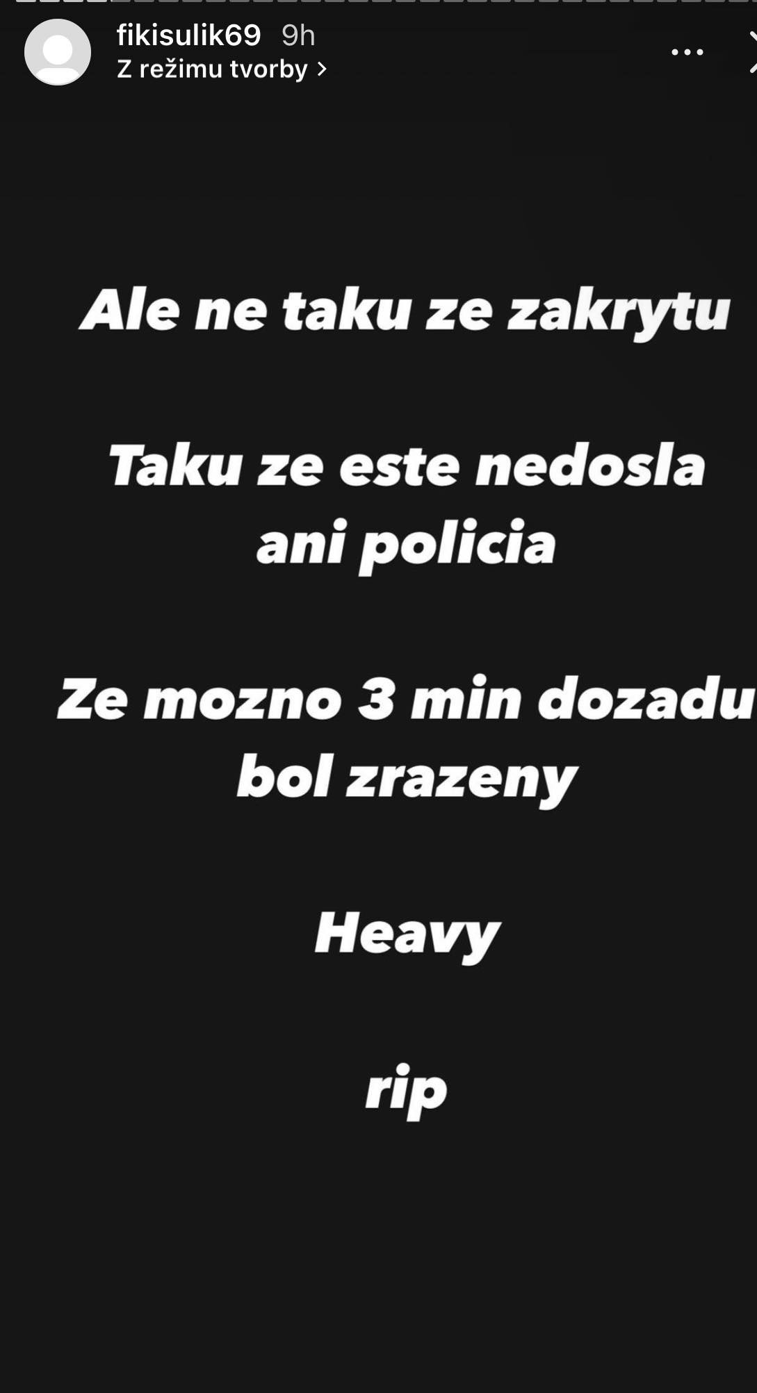 Filip Sulík, syn Richarda Sulíka, rozpovedal príbeh o mŕtvole.