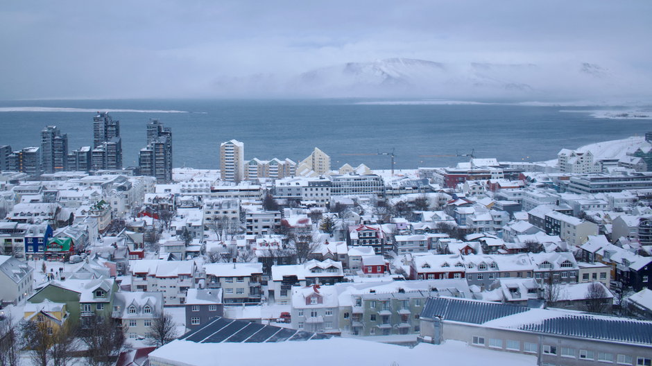 Zima w Reykjaviku