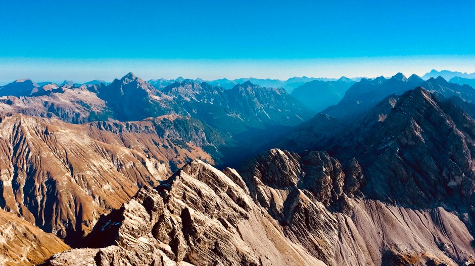 Panorama ze szczytu Großer Krottenkopf