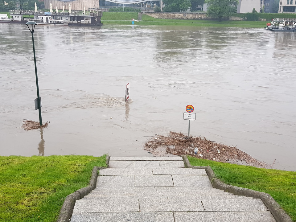 Fala kulminacyjna przejdzie dziś przez Kraków