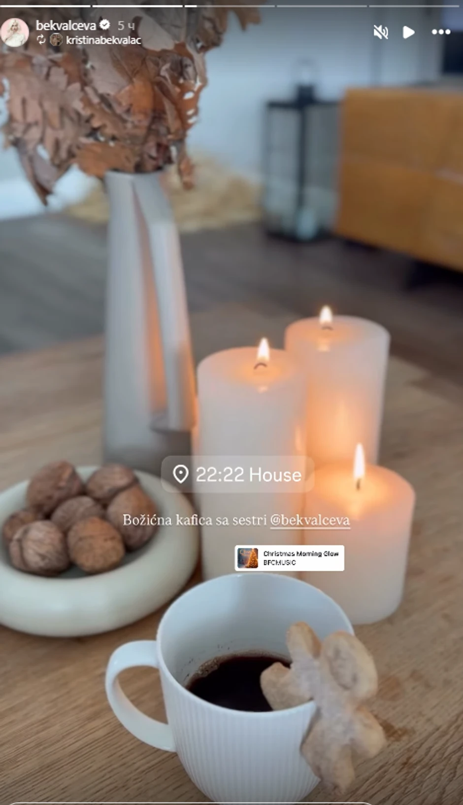 Nataša Bekvalac sa porodicom proslavila Božić