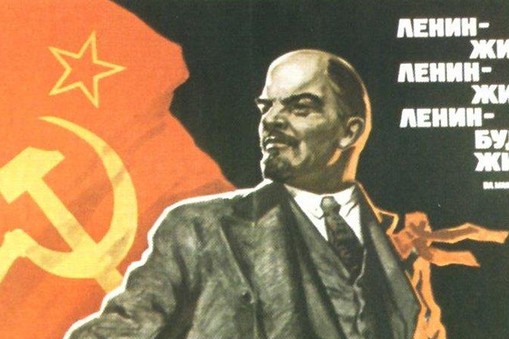 lenin plakat propagandowy