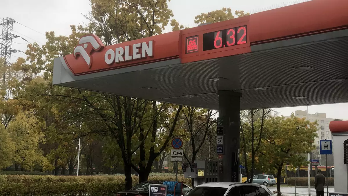 Ceny paliw na Orlenie w Warszawie, 26 października 2023 r.