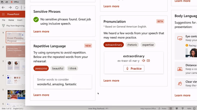 Presenter Couch w PowerPoint