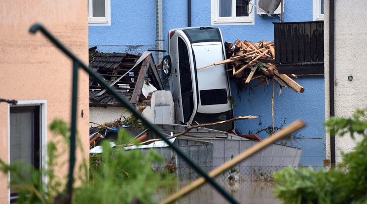 Simbach városa katasztrófa súlytott terület lett / Fotó: MTI