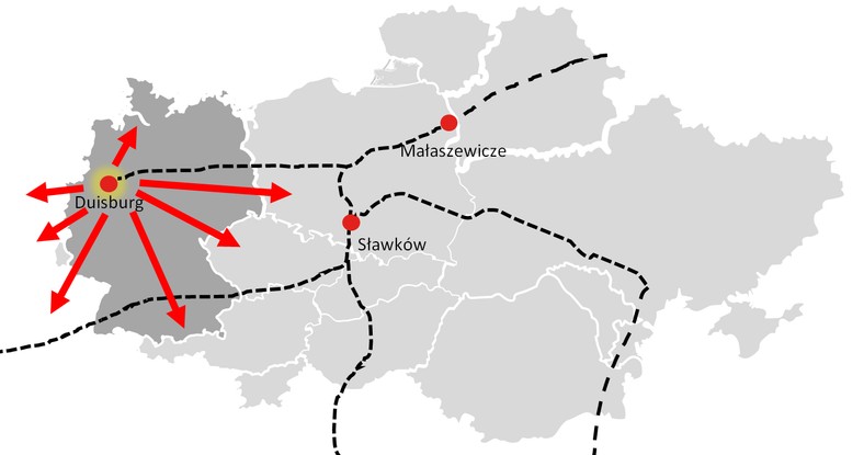 Scenariusz, w którym Polska jest krajem wyłącznie tranzytowym w BRI