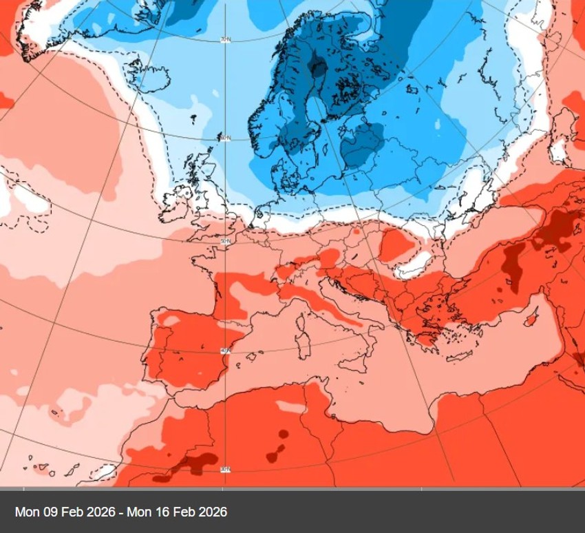Temperature će bit izinad proseka za ovo doba godine, ali se mape "crvene" samo privremeno