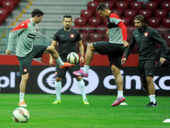 Polacy szykują się na Szkotów. Kadra Nawałki trenowała na Stadionie Narodowym