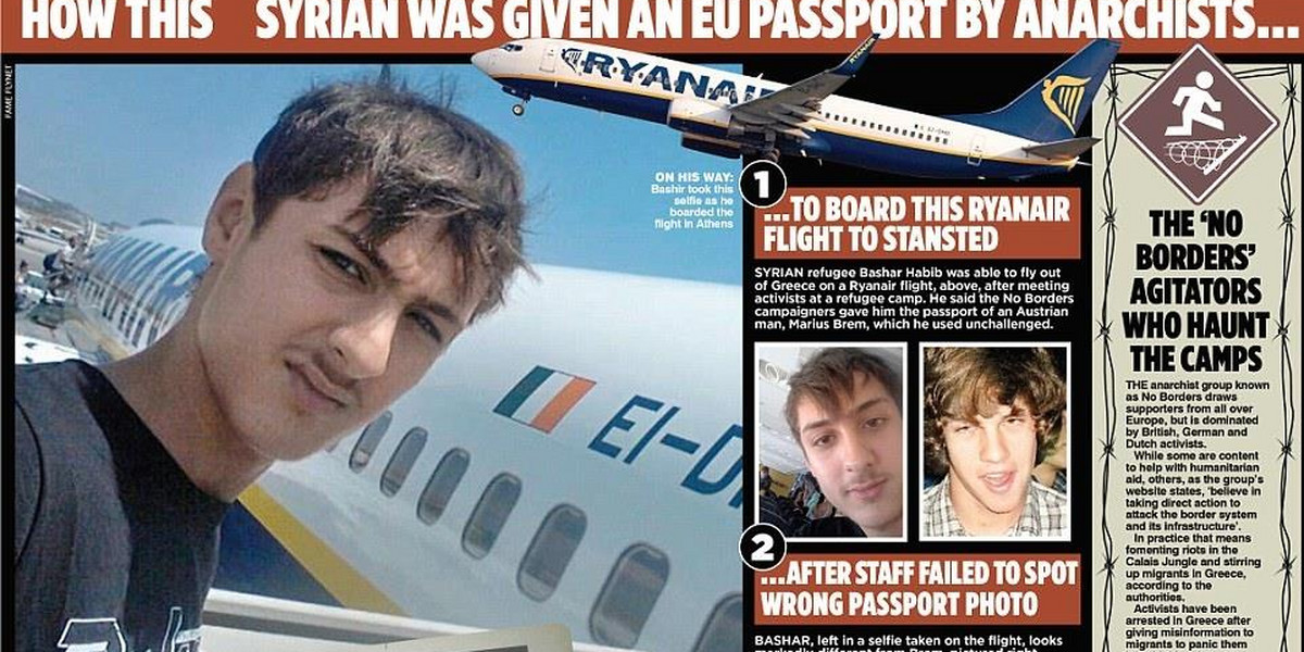 Syryjczyk wleciał na paszporcie Austriaka do Anglii