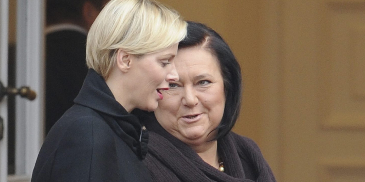 Księżna Charlene i Anna Komorowska